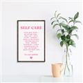 Picture of Pink Self Care _GroupedProduct_Rectangle_Portrait_Canvas_Framed_