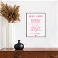 Picture of Pink Self Care _GroupedProduct_Rectangle_Portrait_Canvas_Framed_