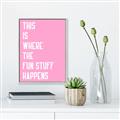 Picture of Fun Stuff Happens _GroupedProduct_Rectangle_Portrait_Canvas_Framed_