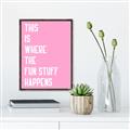 Picture of Fun Stuff Happens _GroupedProduct_Rectangle_Portrait_Canvas_Framed_