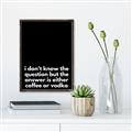 Picture of Coffee or Vodka _GroupedProduct_Rectangle_Portrait_Canvas_Framed_