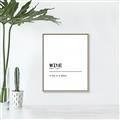 Picture of Quote Wine Hug _GroupedProduct_Rectangle_Portrait_Canvas_Framed_
