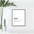 Picture of Quote Wine Hug _GroupedProduct_Rectangle_Portrait_Canvas_Framed_