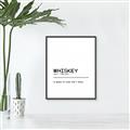 Picture of Quote Whiskey Censored _GroupedProduct_Rectangle_Portrait_Canvas_Framed_