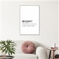 Picture of Quote Whiskey Censored _GroupedProduct_Rectangle_Portrait_Canvas_Framed_