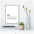 Picture of Quote Gin Question _GroupedProduct_Rectangle_Portrait_Canvas_Framed_