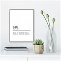 Picture of Quote Gin Question _GroupedProduct_Rectangle_Portrait_Canvas_Framed_