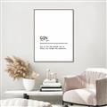 Picture of Quote Gin Question _GroupedProduct_Rectangle_Portrait_Canvas_Framed_