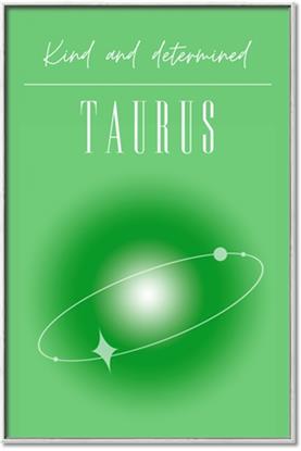 Picture of Taurus Zodiac Print Art