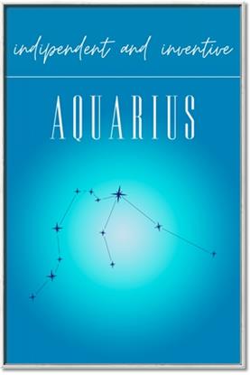 Picture of Aquarius Zodiac Print Art