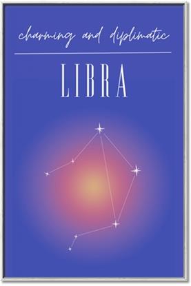Picture of Libra Zodiac Print Art