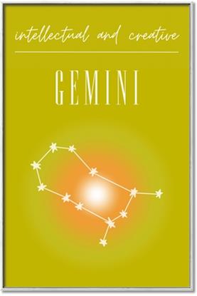 Picture of Gemini Zodiac Print Art