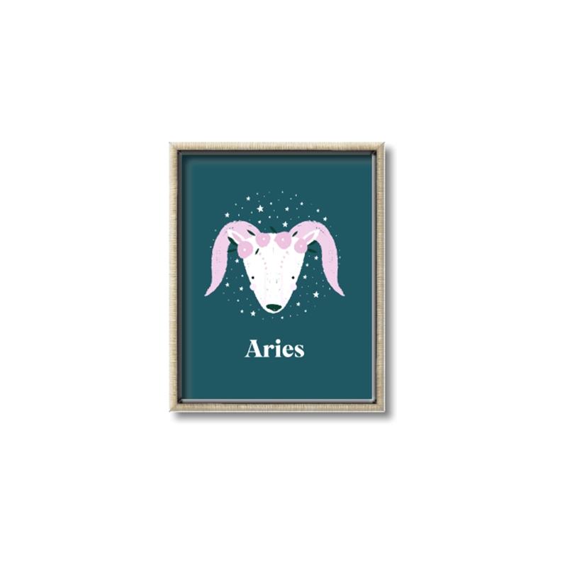 Picture of Kids Aries Zodiac _GroupedProduct_Rectangle_Portrait_Canvas_Framed_