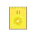 Picture of Leo Zodiac Print Art _GroupedProduct_Rectangle_Portrait_Canvas_Framed_