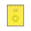 Picture of Leo Zodiac Print Art _GroupedProduct_Rectangle_Portrait_Canvas_Framed_