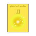 Picture of Leo Zodiac Print Art _GroupedProduct_Rectangle_Portrait_Canvas_Framed_