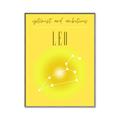 Picture of Leo Zodiac Print Art _GroupedProduct_Rectangle_Portrait_Canvas_Framed_
