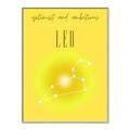 Picture of Leo Zodiac Print Art _GroupedProduct_Rectangle_Portrait_Canvas_Framed_