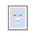 Picture of Kids Taurus Zodiac _GroupedProduct_Rectangle_Portrait_Framed_Matted_