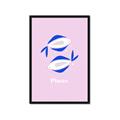 Picture of Kids Pisces Zodiac _GroupedProduct_Rectangle_Portrait_Framed_Matted_