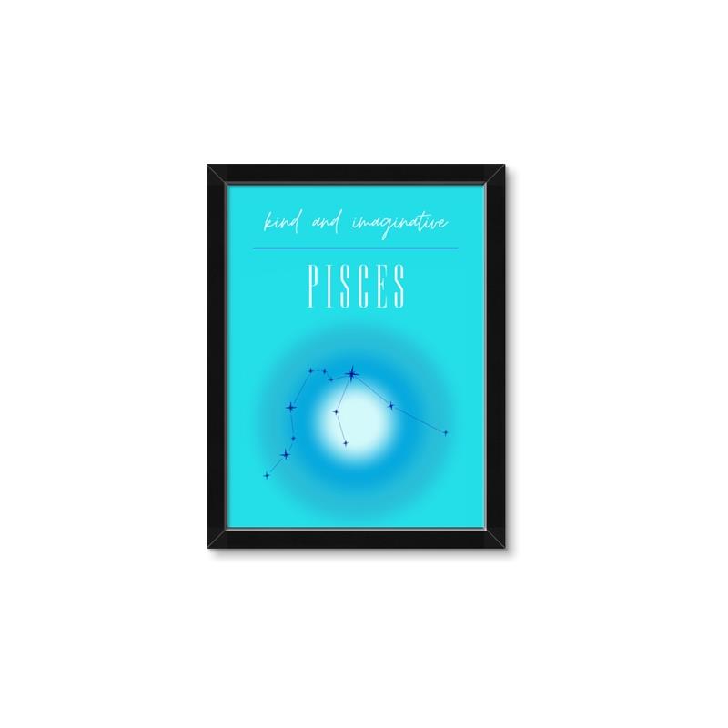Picture of Pisces Zodiac Print Art _GroupedProduct_Rectangle_Portrait_Framed_Matted_