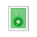 Picture of Taurus Zodiac Print Art _GroupedProduct_Rectangle_Portrait_Framed_Matted_