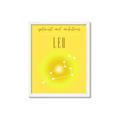 Picture of Leo Zodiac Print Art _GroupedProduct_Rectangle_Portrait_Framed_Matted_