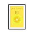 Picture of Leo Zodiac Print Art _GroupedProduct_Rectangle_Portrait_Framed_Matted_