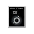 Picture of Scorpio Zodiac Print Art _GroupedProduct_Rectangle_Portrait_Framed_Matted_