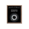 Picture of Scorpio Zodiac Print Art _GroupedProduct_Rectangle_Portrait_Framed_Matted_