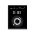 Picture of Scorpio Zodiac Print Art _GroupedProduct_Rectangle_Portrait_Framed_Matted_