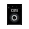 Picture of Scorpio Zodiac Print Art _GroupedProduct_Rectangle_Portrait_Framed_Matted_