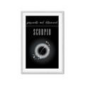 Picture of Scorpio Zodiac Print Art _GroupedProduct_Rectangle_Portrait_Framed_Matted_
