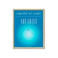 Picture of Aquarius Zodiac Print Art _GroupedProduct_Rectangle_Portrait_Framed_Matted_