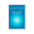 Picture of Aquarius Zodiac Print Art _GroupedProduct_Rectangle_Portrait_Framed_Matted_