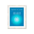 Picture of Aquarius Zodiac Print Art _GroupedProduct_Rectangle_Portrait_Framed_Matted_