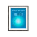 Picture of Aquarius Zodiac Print Art _GroupedProduct_Rectangle_Portrait_Framed_Matted_