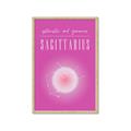 Picture of Sagittarius Zodiac Print Art _GroupedProduct_Rectangle_Portrait_Framed_Matted_