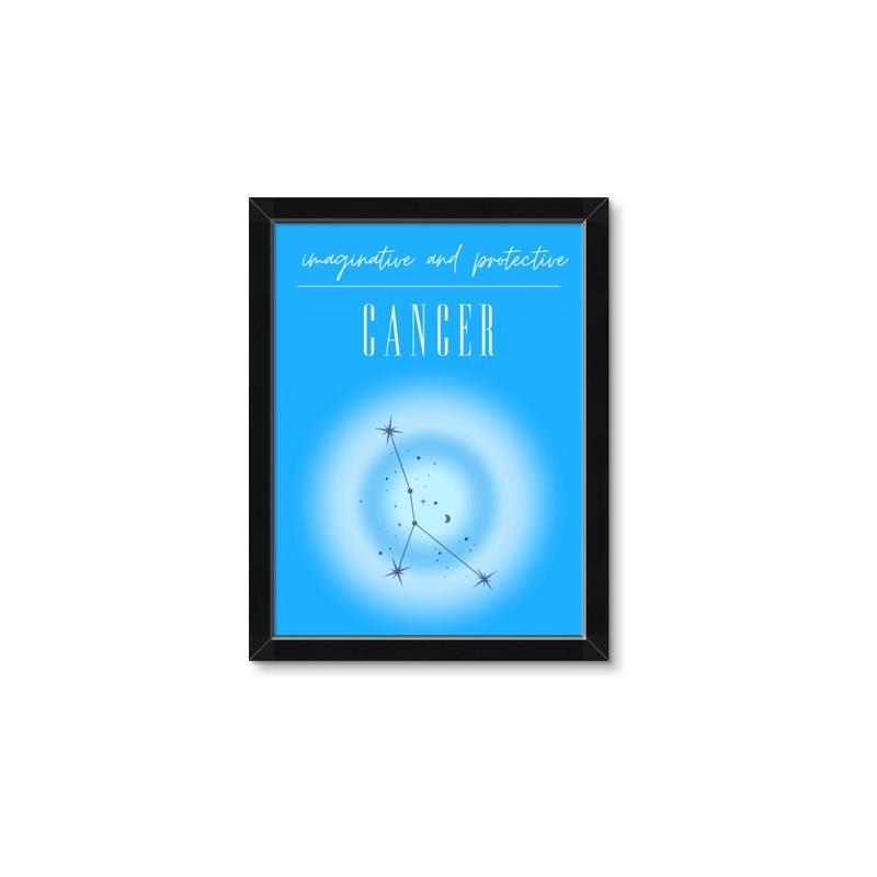 Picture of Cancer Zodiac Print Art _GroupedProduct_Rectangle_Portrait_Framed_Matted_