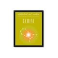 Picture of Gemini Zodiac Print Art _GroupedProduct_Rectangle_Portrait_Framed_Matted_