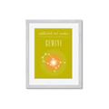 Picture of Gemini Zodiac Print Art _GroupedProduct_Rectangle_Portrait_Framed_Matted_