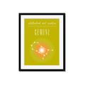 Picture of Gemini Zodiac Print Art _GroupedProduct_Rectangle_Portrait_Framed_Matted_