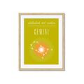 Picture of Gemini Zodiac Print Art _GroupedProduct_Rectangle_Portrait_Framed_Matted_