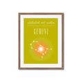 Picture of Gemini Zodiac Print Art _GroupedProduct_Rectangle_Portrait_Framed_Matted_