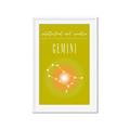 Picture of Gemini Zodiac Print Art _GroupedProduct_Rectangle_Portrait_Framed_Matted_
