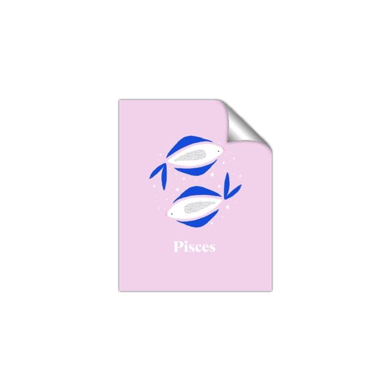 Picture of Kids Pisces Zodiac _GroupedProduct_Rectangle_Portrait_Unframed_Print_Only_