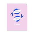 Picture of Kids Pisces Zodiac _GroupedProduct_Rectangle_Portrait_Unframed_Print_Only_