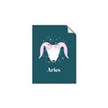 Picture of Kids Aries Zodiac _GroupedProduct_Rectangle_Portrait_Unframed_Print_Only_