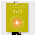 Picture of Gemini Zodiac Print Art _GroupedProduct_Rectangle_Portrait_Canvas_