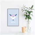 Picture of Kids Taurus Zodiac _GroupedProduct_Rectangle_Portrait_Canvas_Framed_